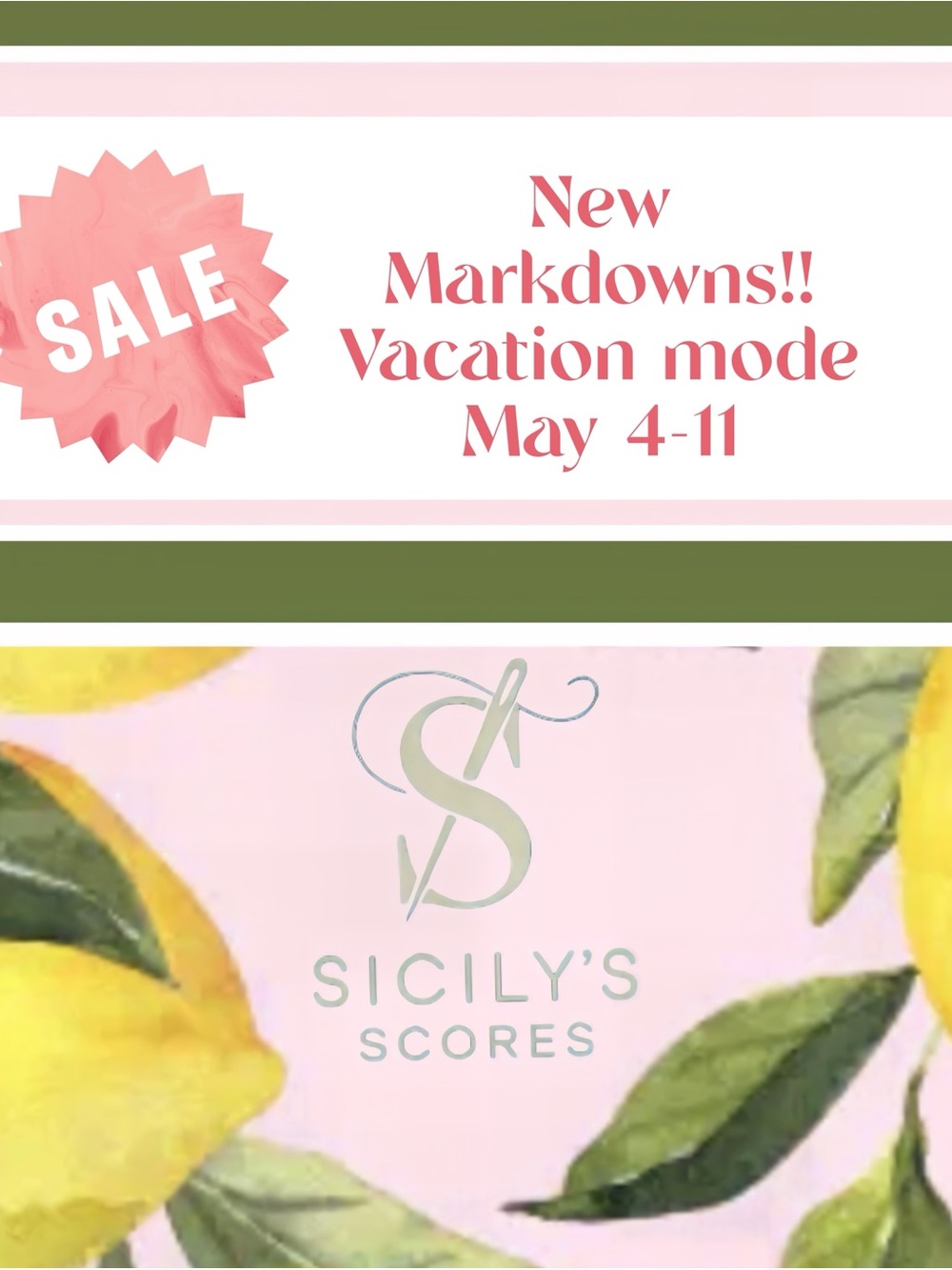 Vacation Mode May 4-11th, new listings and new mark downs!